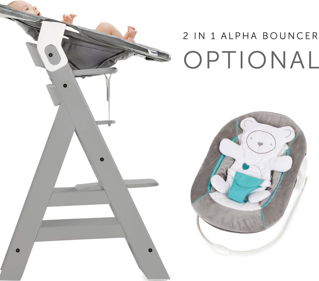 Hauck Hochstuhl Alpha+ | Grau