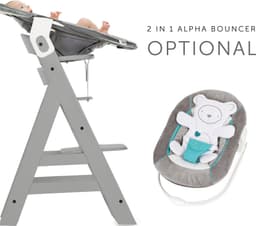 Hauck Hochstuhl Alpha+ | Grau