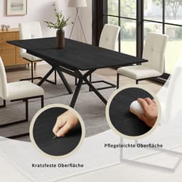 OTTO home Esstisch Vendy | Schwarz