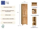 Home affaire Hochschrank Kaika Breite 40 cm | Holztöne 3