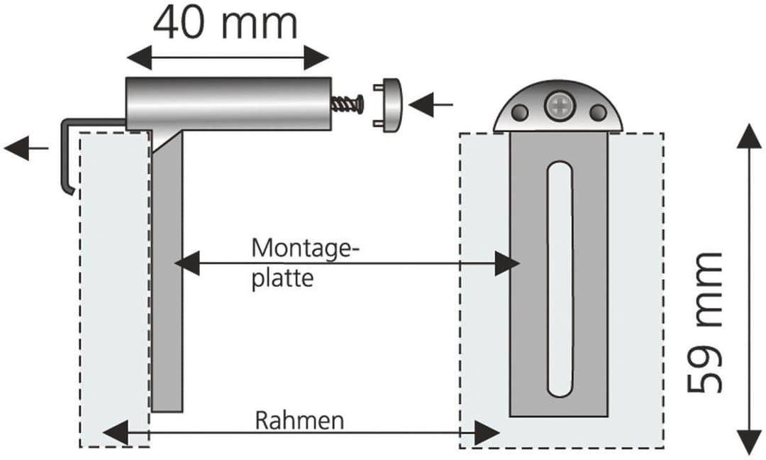 Liedeco Sichtschutzbefestigung Top | Weiß