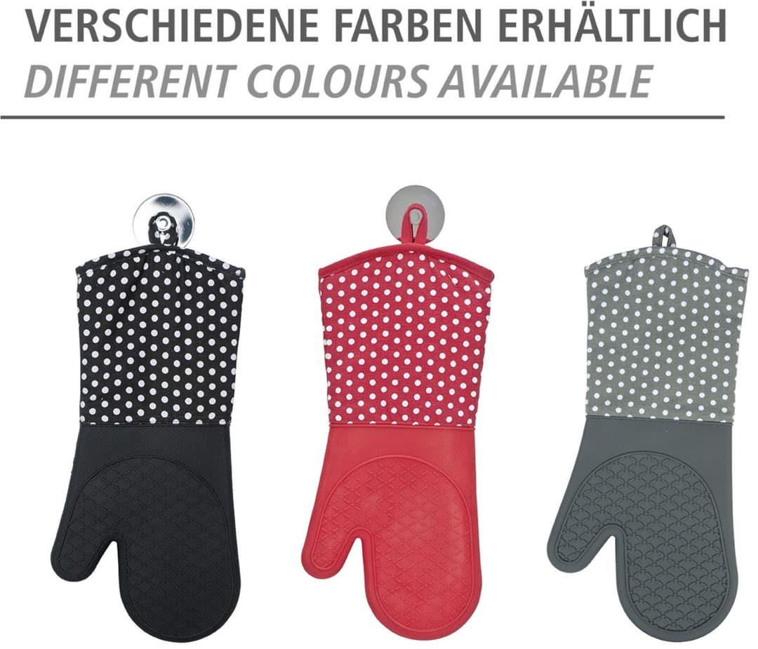 WENKO Topfhandschuhe Silikon | Grau