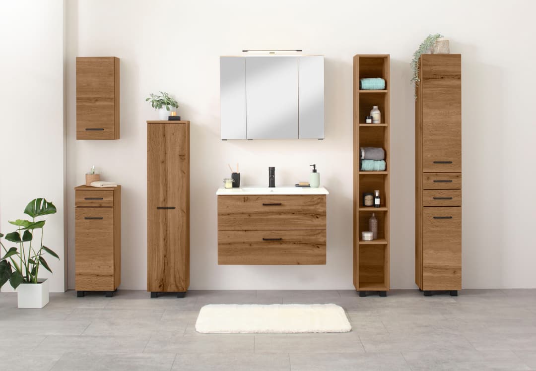 welltime Spiegelschrank Trento | Holztöne