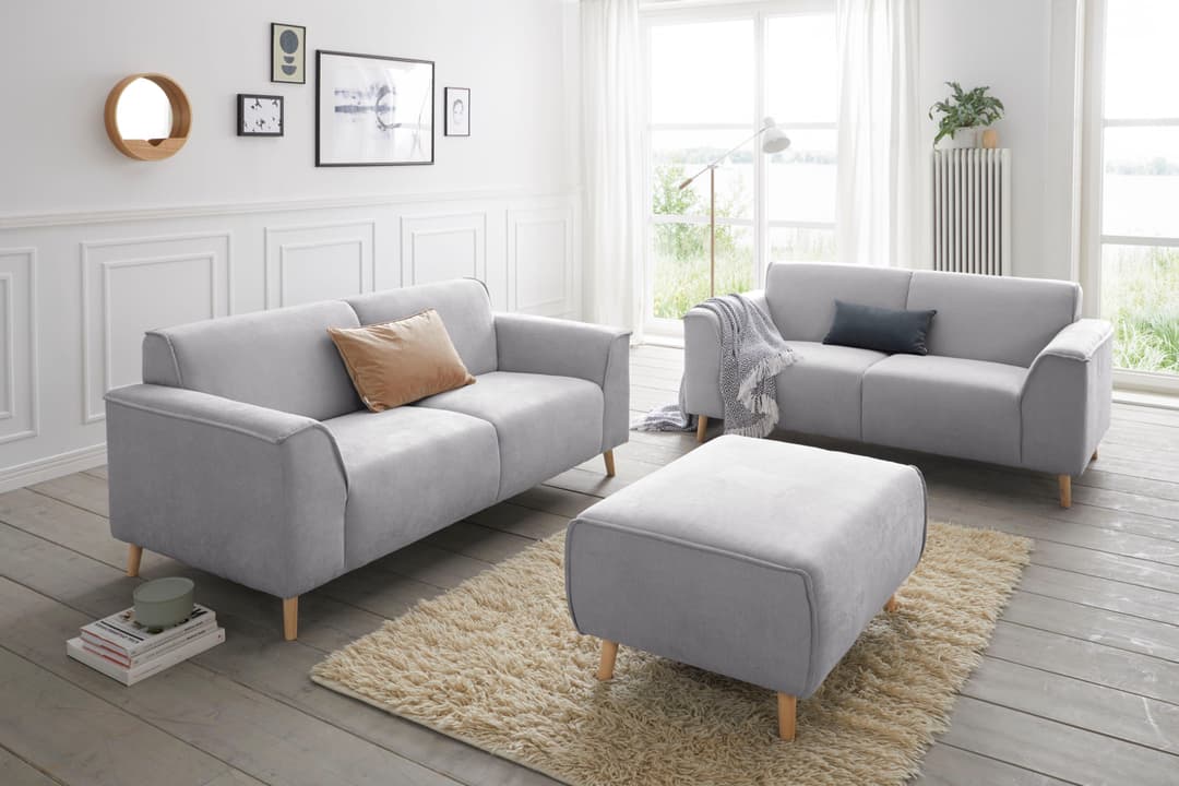 Home affaire Janek 2-Sitzer Sofa | Grau