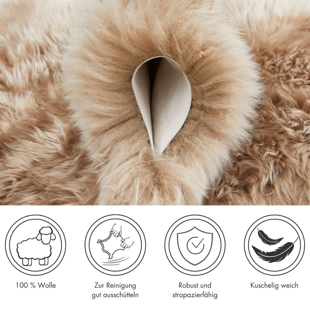 LUXOR living Fellteppich Namika | Braun
