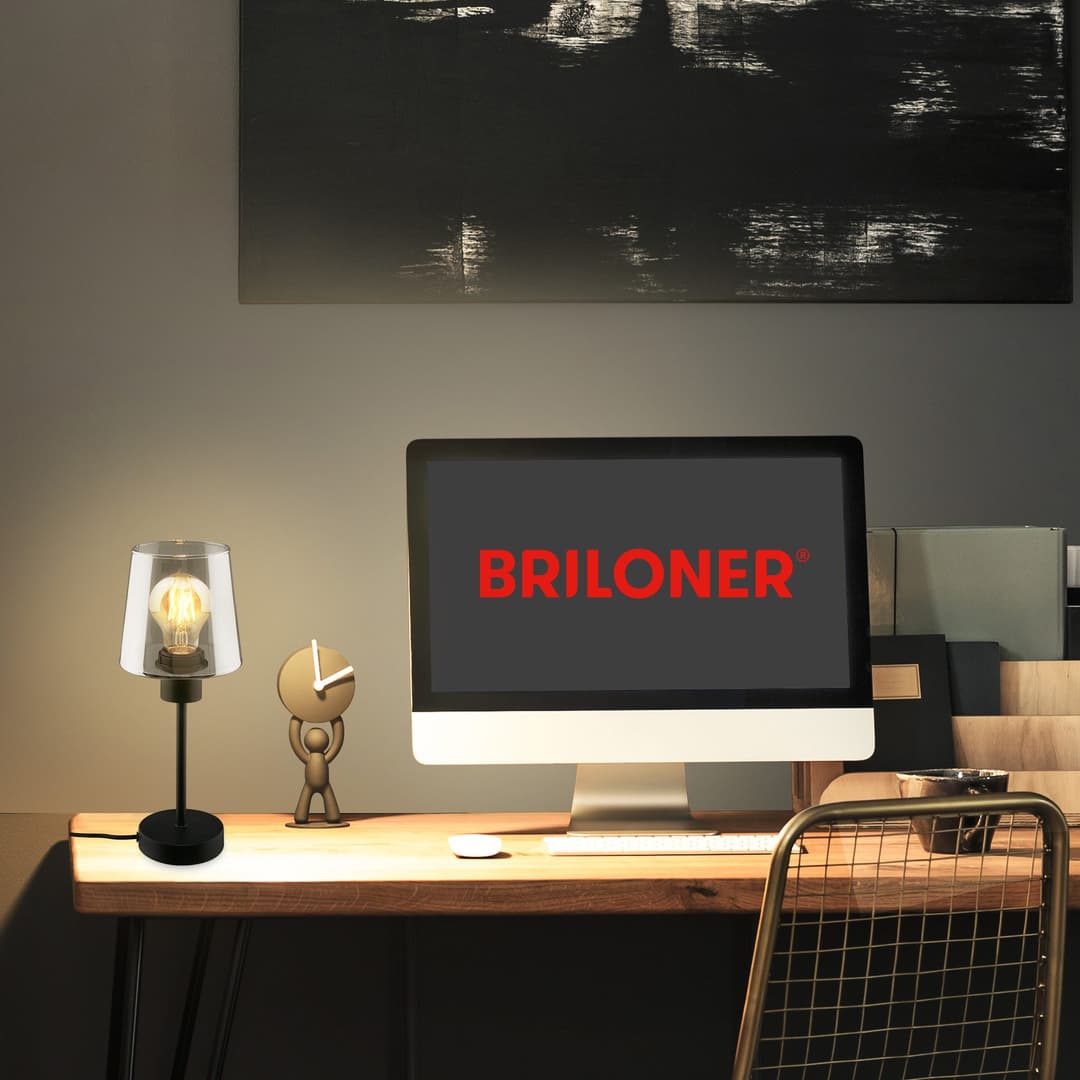 Briloner Leuchten Tischleuchte FUMI | Schwarz
