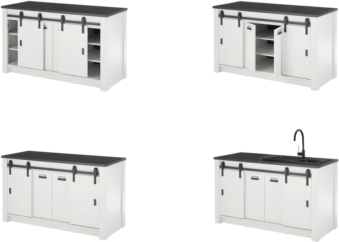 Home affaire Spülenschrank Sherwood | Weiß