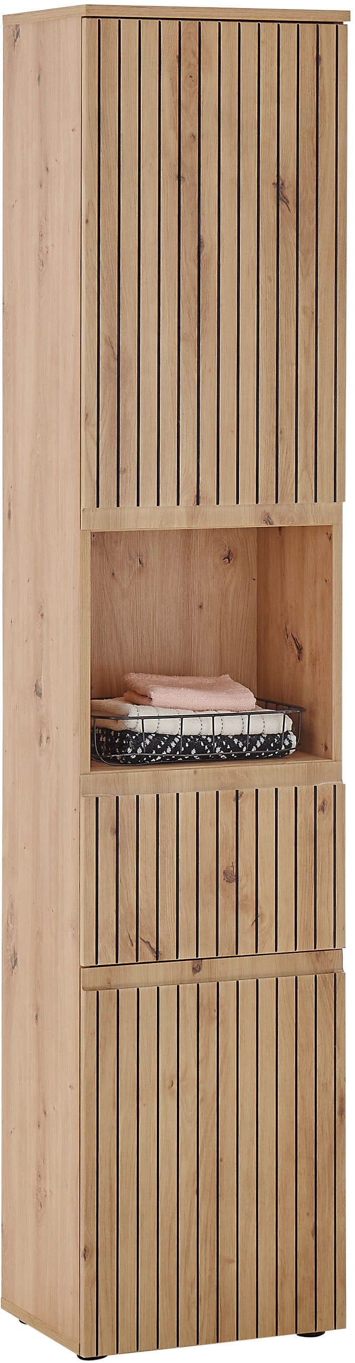 BASIC by Balculina Hochschrank Austin | Holztöne
