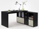FMD Eckschreibtisch Lexo | Schwarz 4