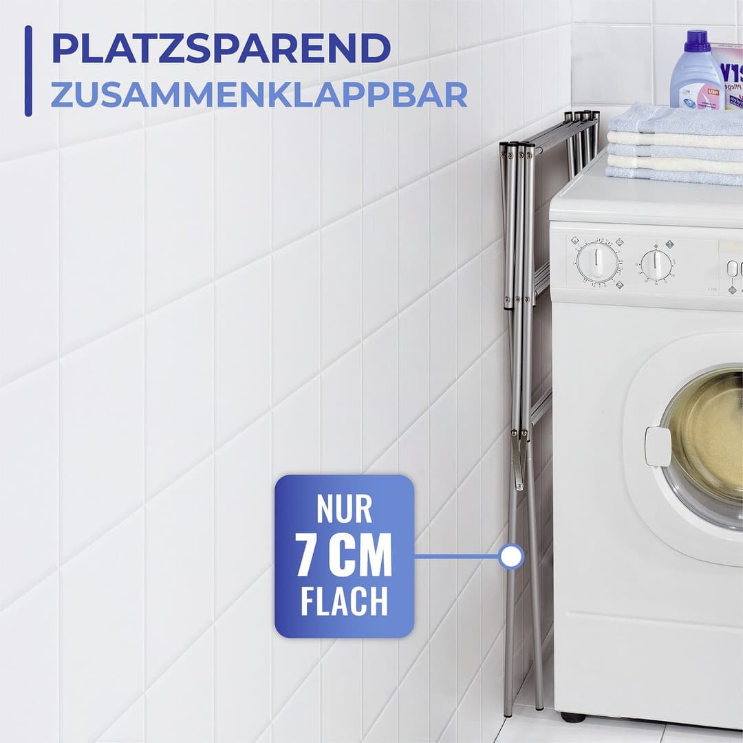 Maximex Teleskop-Wäscheständer | Silber