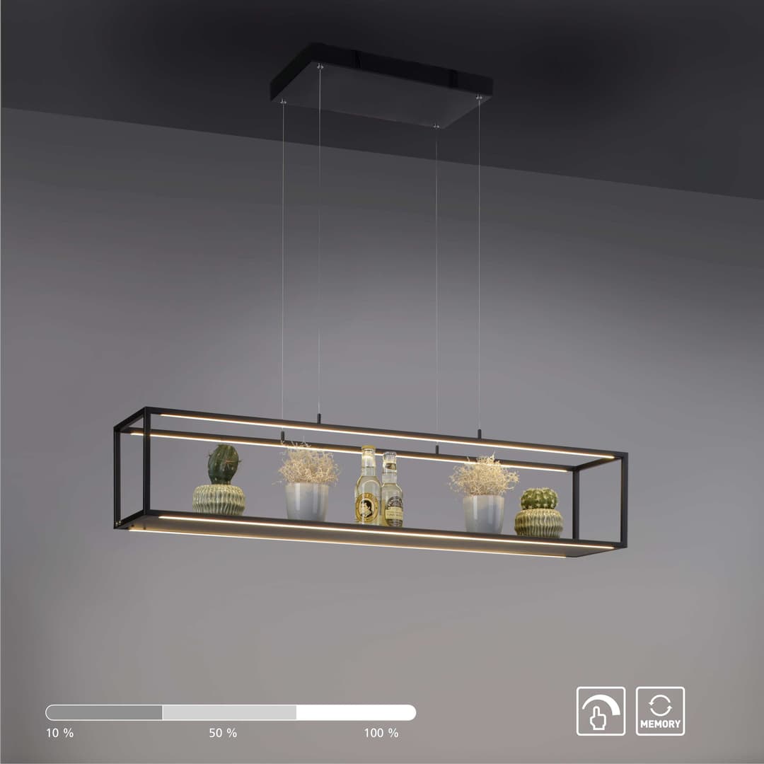 OTTO home LED Pendelleuchte Civva | Schwarz