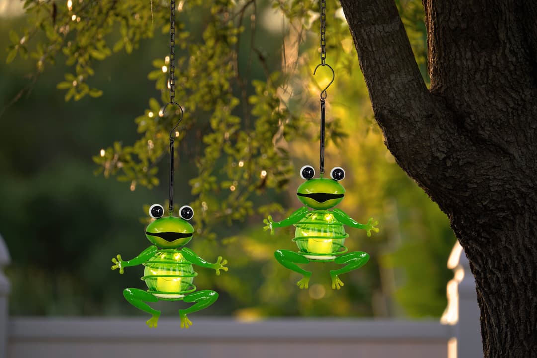 Näve LED Solarleuchte "FROSCH" | Grün
