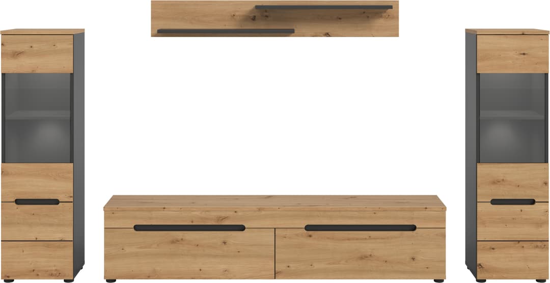 Home affaire Wohnwand REHAT | Braun
