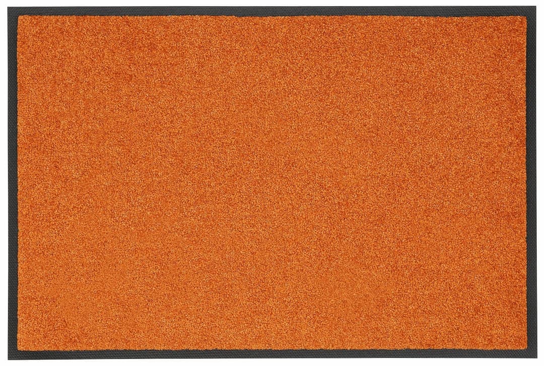 wash+dry by Kleen-Tex Fußmatte Trend Uni | Orange