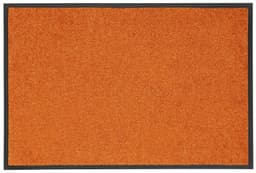 wash+dry by Kleen-Tex Fußmatte Trend Uni | Orange