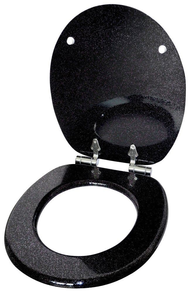 Sanilo WC-Sitz Glitzer | Schwarz
