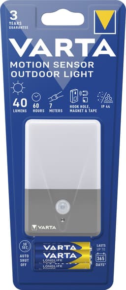 VARTA Motion Sensor Outdoor Night Light | Grau