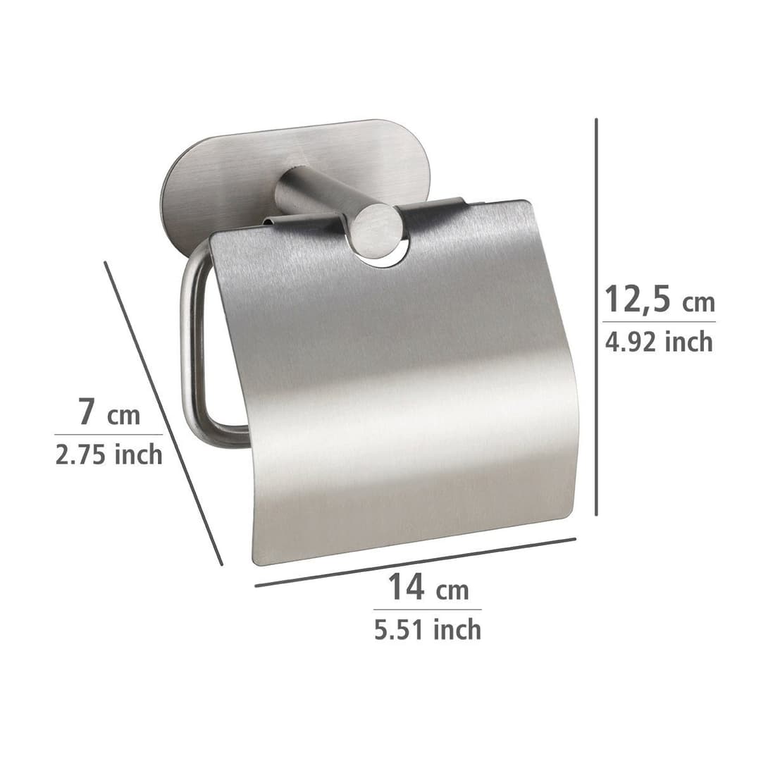 WENKO Toilettenpapierhalter Orea | Silber