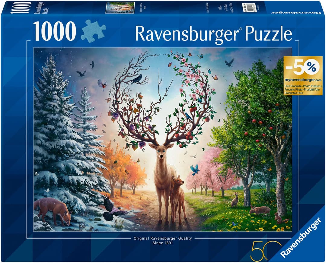 Ravensburger Puzzle Der magische Hirsch und die vier Jahreszeiten