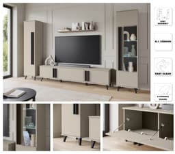 Home affaire Wohnwand Helsinki | Braun