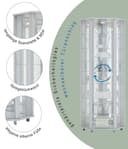 fif möbel Eckvitrine TRIO | Weiß 3