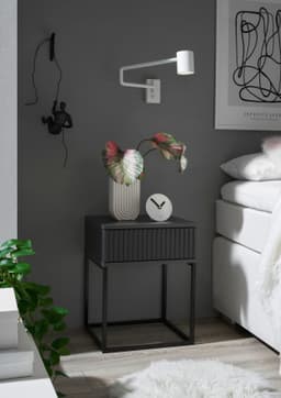 Schlafkontor Marle Nachtkommode | Schwarz