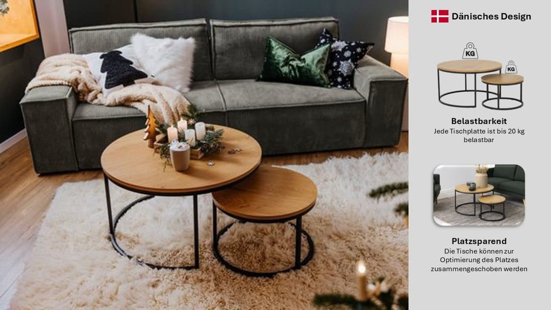 ACTONA GROUP Couchtisch Spiro | Holztöne