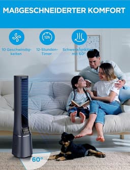 Midea MFP-120i BL Turmventilator | Schwarz
