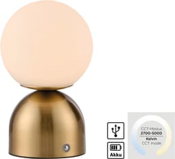 SCHÖNER WOHNEN-Kollektion LED Tischleuchte RUDI | Gold