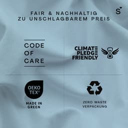 Schlafgut Basic Cotton Spannbettlaken | Blau