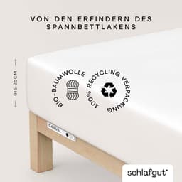 Schlafgut Spannbettlaken CASUAL | Weiß