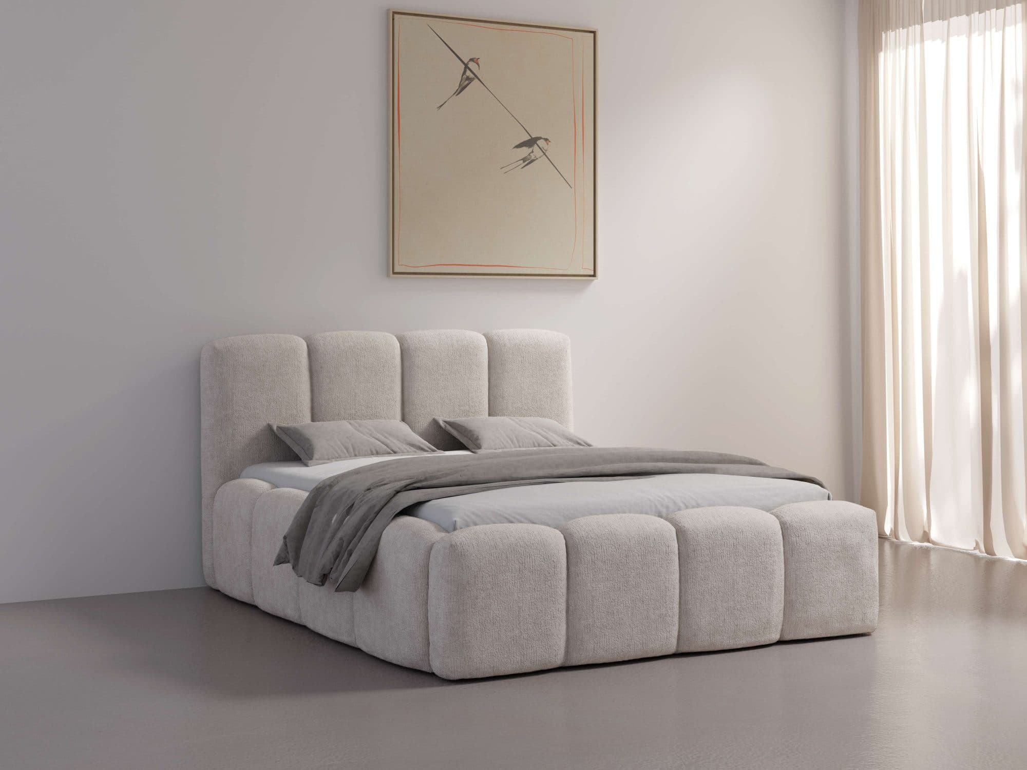 Home affaire Polsterbett LHUBERT | Beige