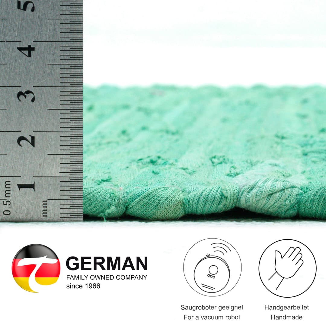 THEKO Teppich Happy Cotton Fleckerl | Grün