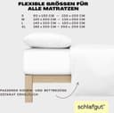 Schlafgut Spannbettlaken EASY JERSEY | Weiß 4