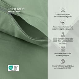 uncover by SCHIESSER Bettwäsche Soho | Grün