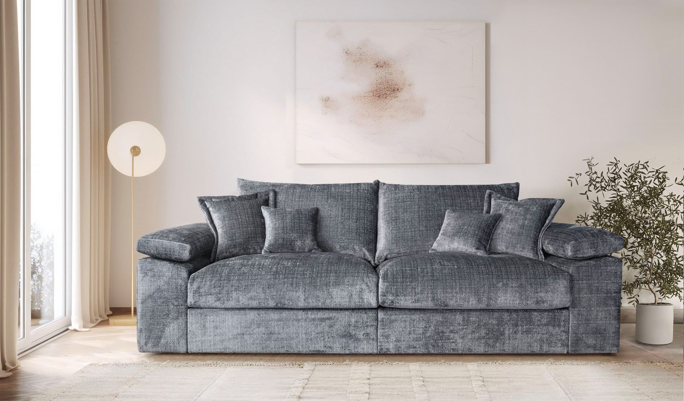 Home affaire Big-Sofa Soft&Cosy XL | Grau