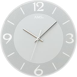 AMS Wanduhr W9571 | Silber