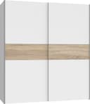 FORTE Longline Schwebetürenschrank | Weiß