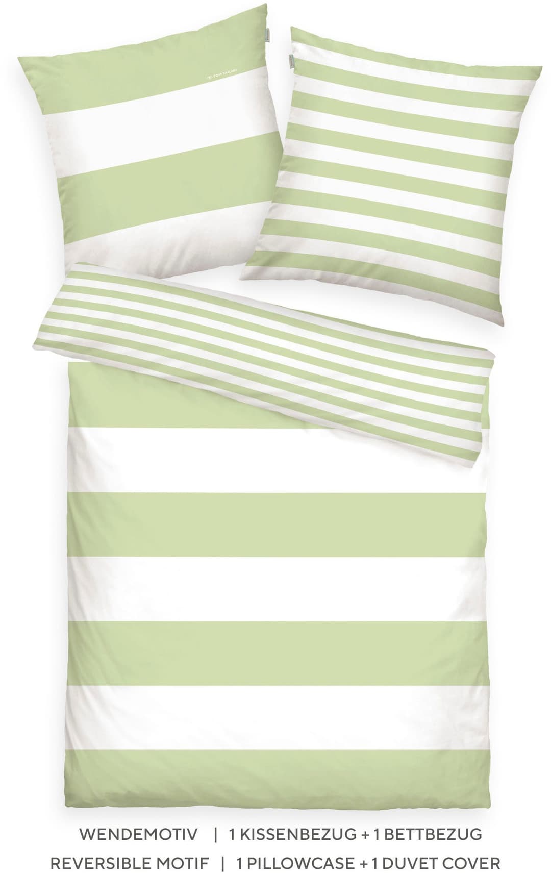 TOM TAILOR HOME Wendebettwäsche SIENA | Grün