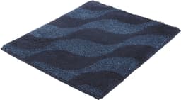 Kleine Wolke Badematte Onda | Blau