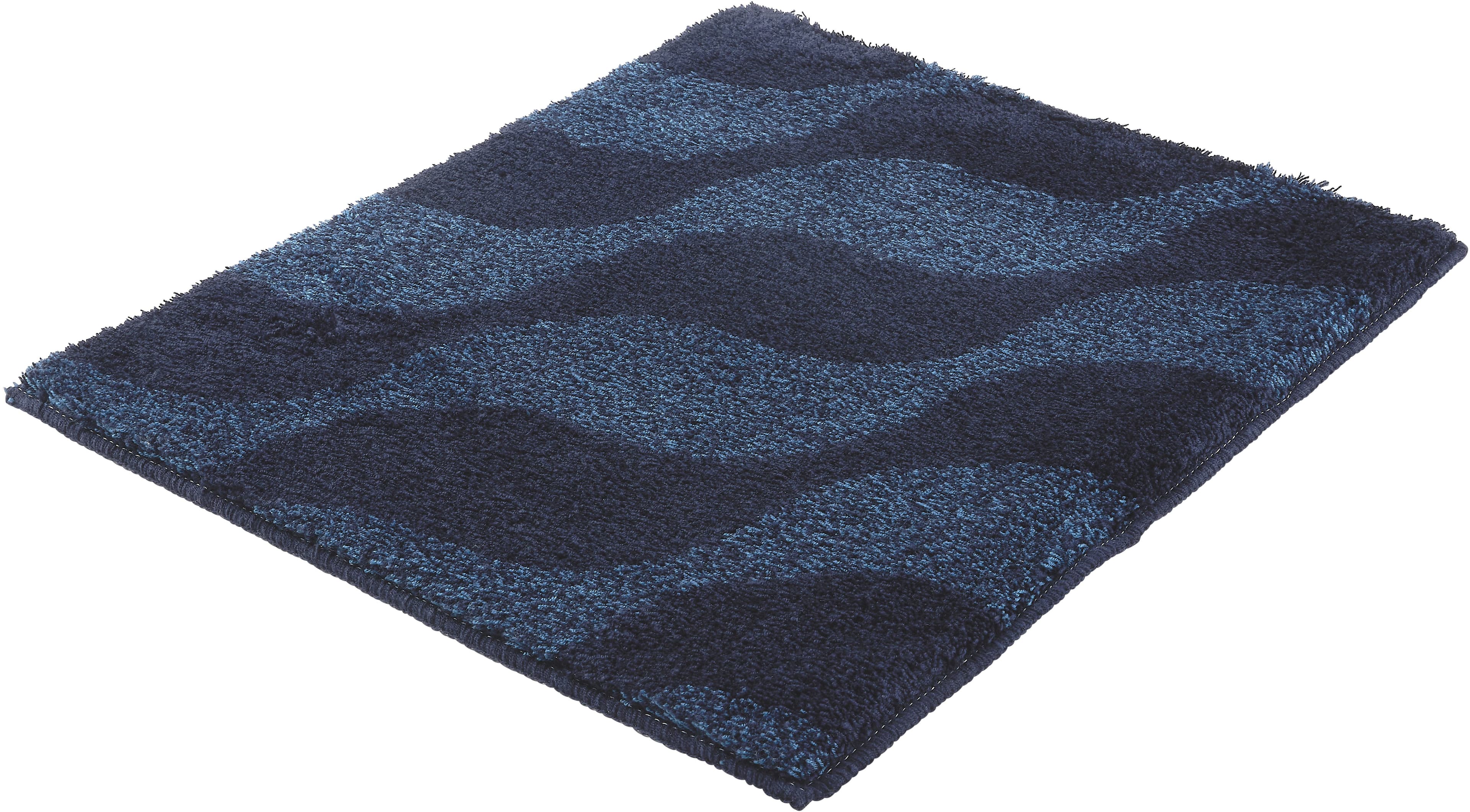 Kleine Wolke Badematte Onda | Blau