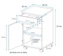 VOGL Möbelfabrik Rollcontainer Barrie | Braun 5