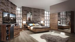 FORTE Schwebetürenschrank Jacky | Holztöne