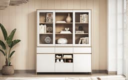 Home affaire Buffet Stranda | Weiß