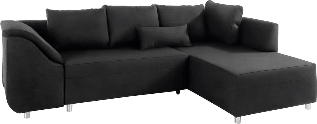 COLLECTION AB Ecksofa Sally L-Form | Schwarz