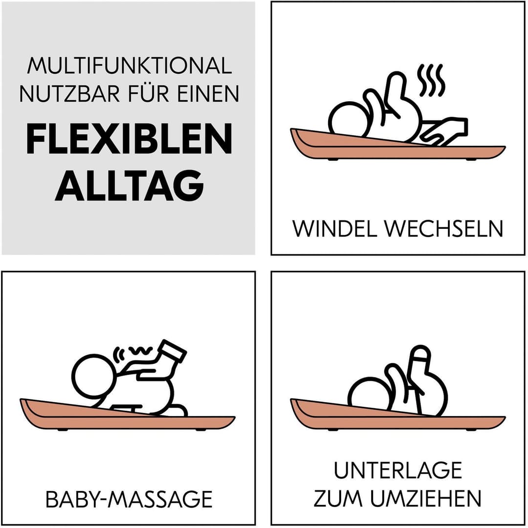Hauck Wickelauflage Change N Clean | Braun