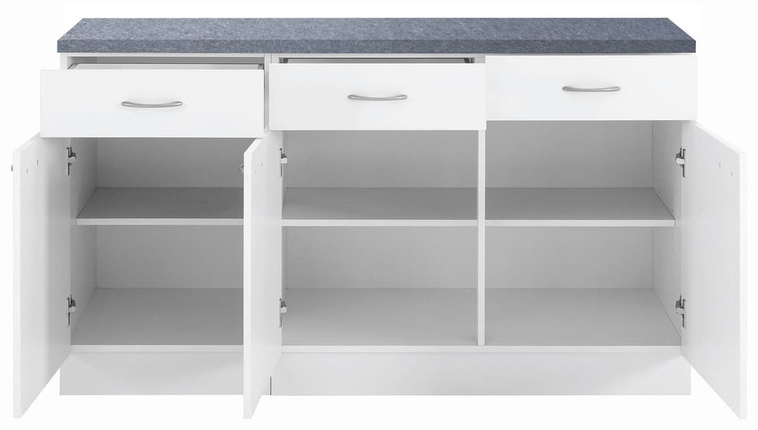 wiho Küchen Unterschrank Kiel | Weiß