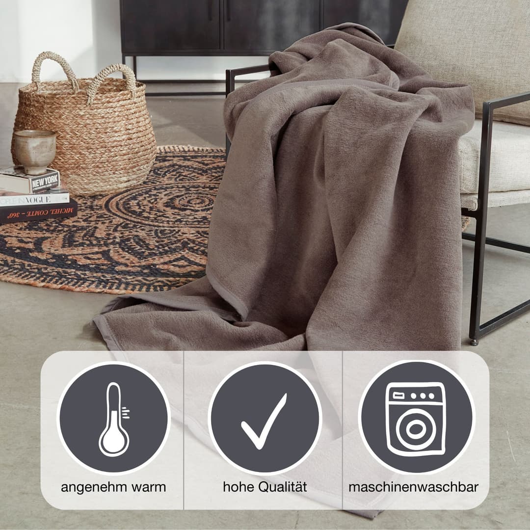 Wohndecke Luxus | Braun