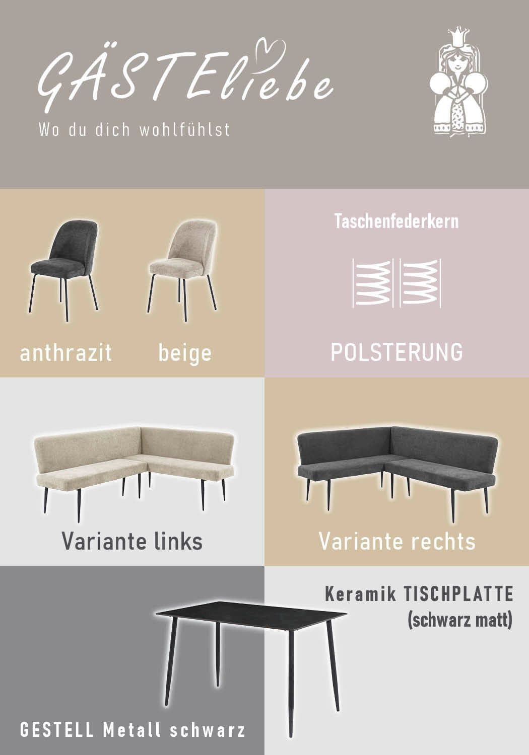 OTTO home Eckbankgruppe Melvin | Schwarz