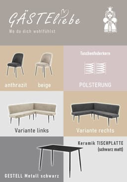OTTO home Eckbankgruppe Melvin | Schwarz
